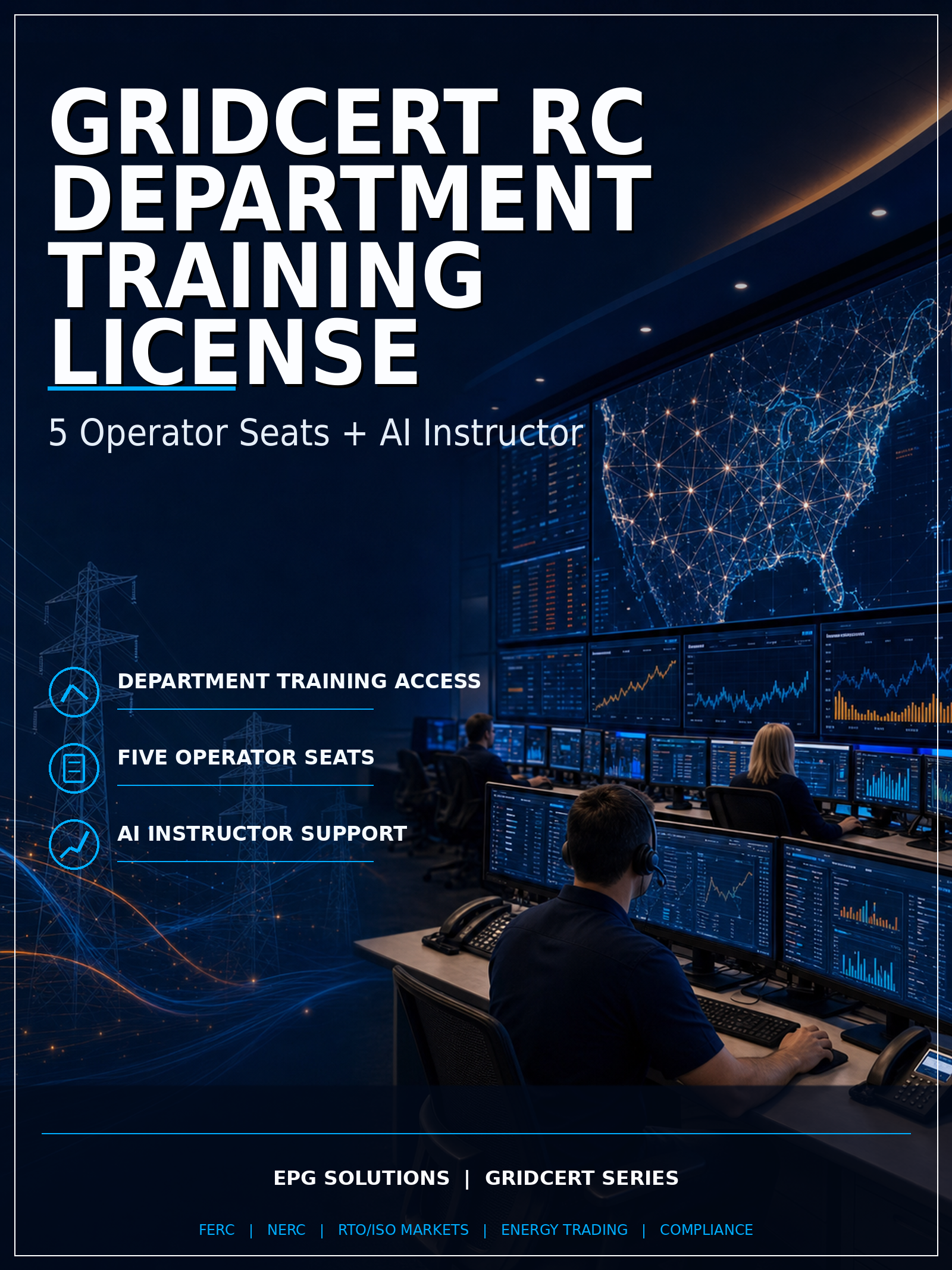 GridCert RC Department Training License 5 Operator Seats with AI Instructor