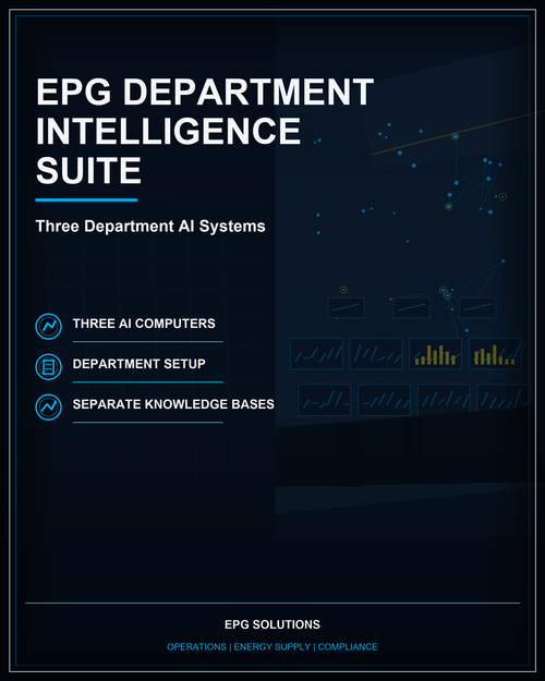 EPG Department Intelligence Suite three-department private AI systems product cover