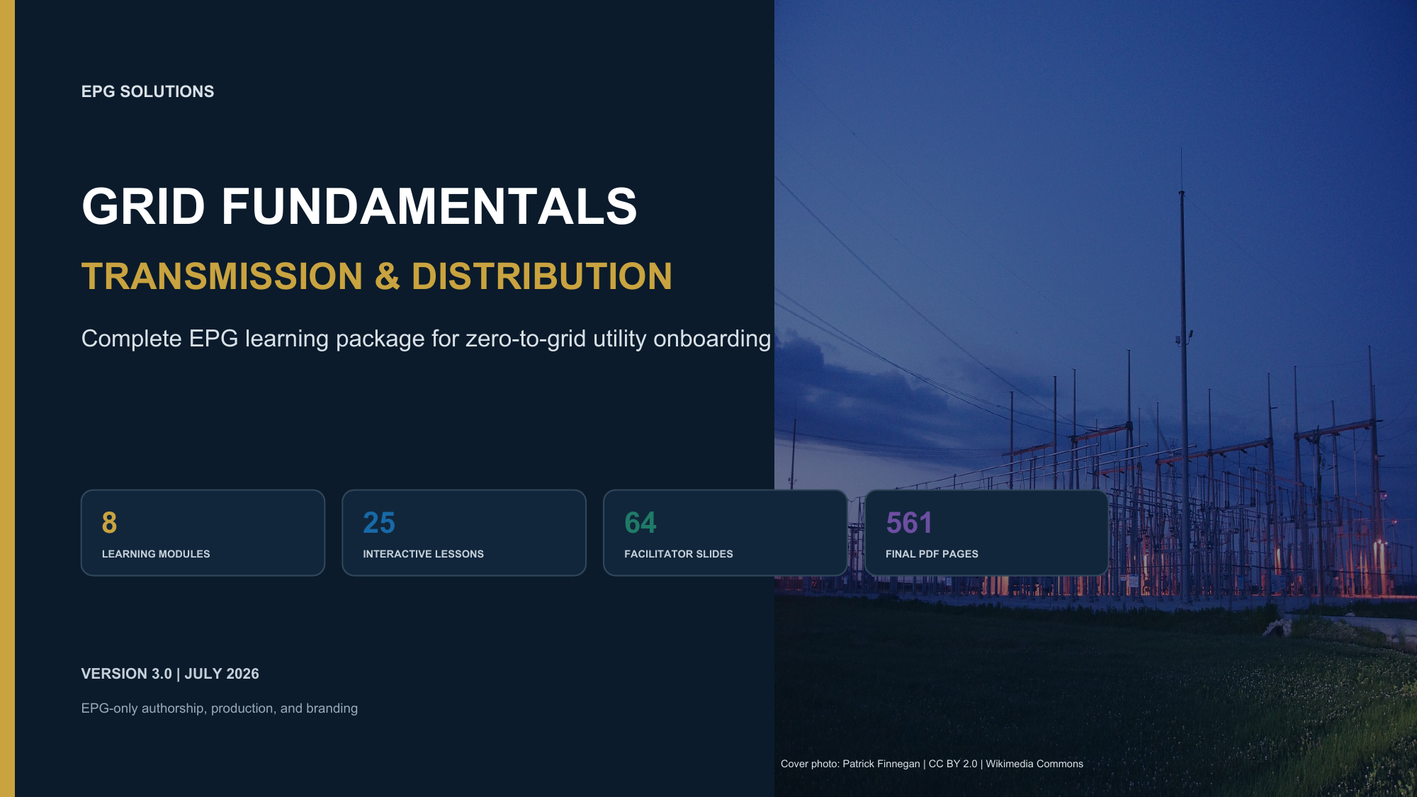 EPG Grid Fundamentals Transmission and Distribution complete learning package
