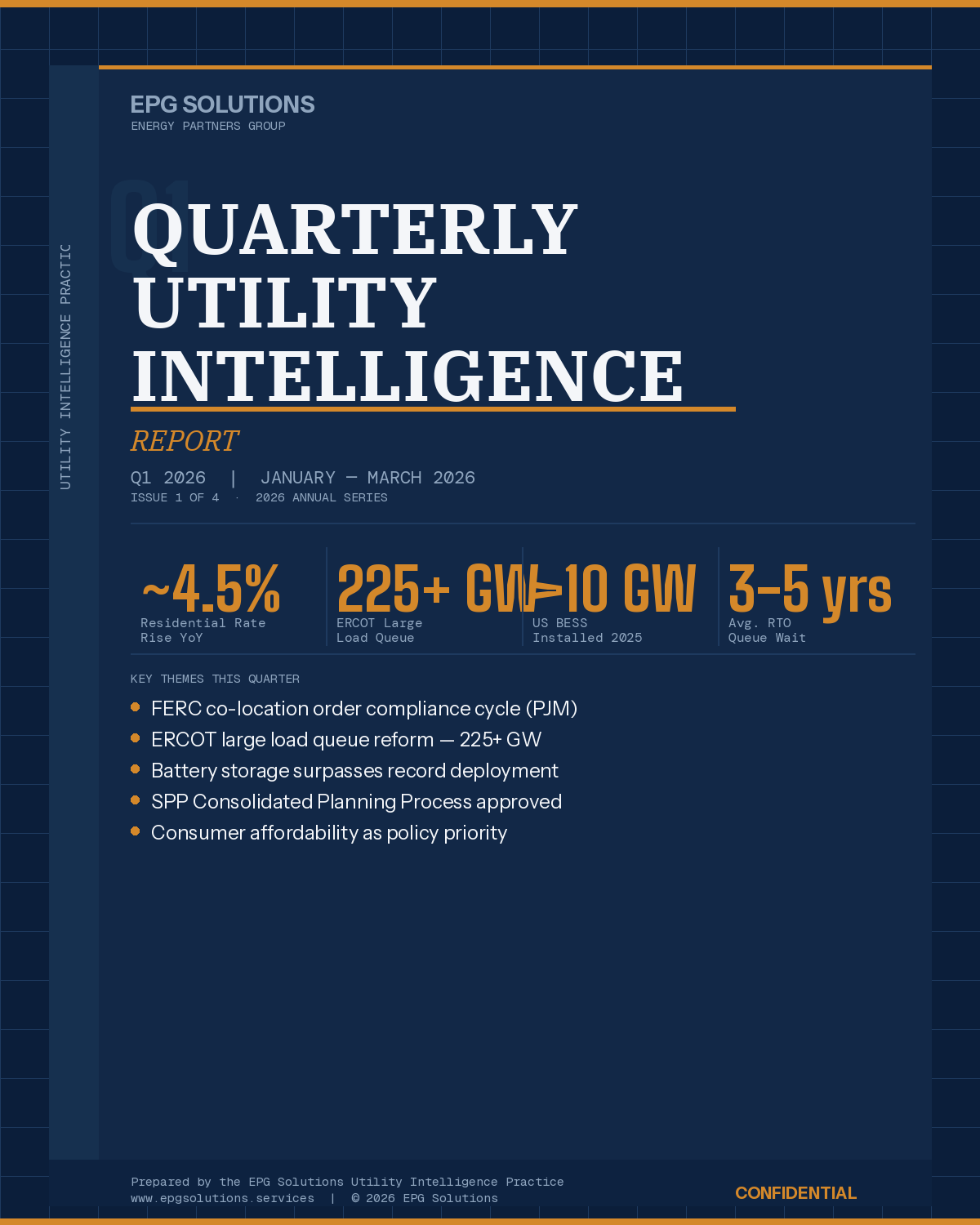 EPG Solutions Quarterly Utility Intelligence Report Q1 2026 - Power Industry Analysis