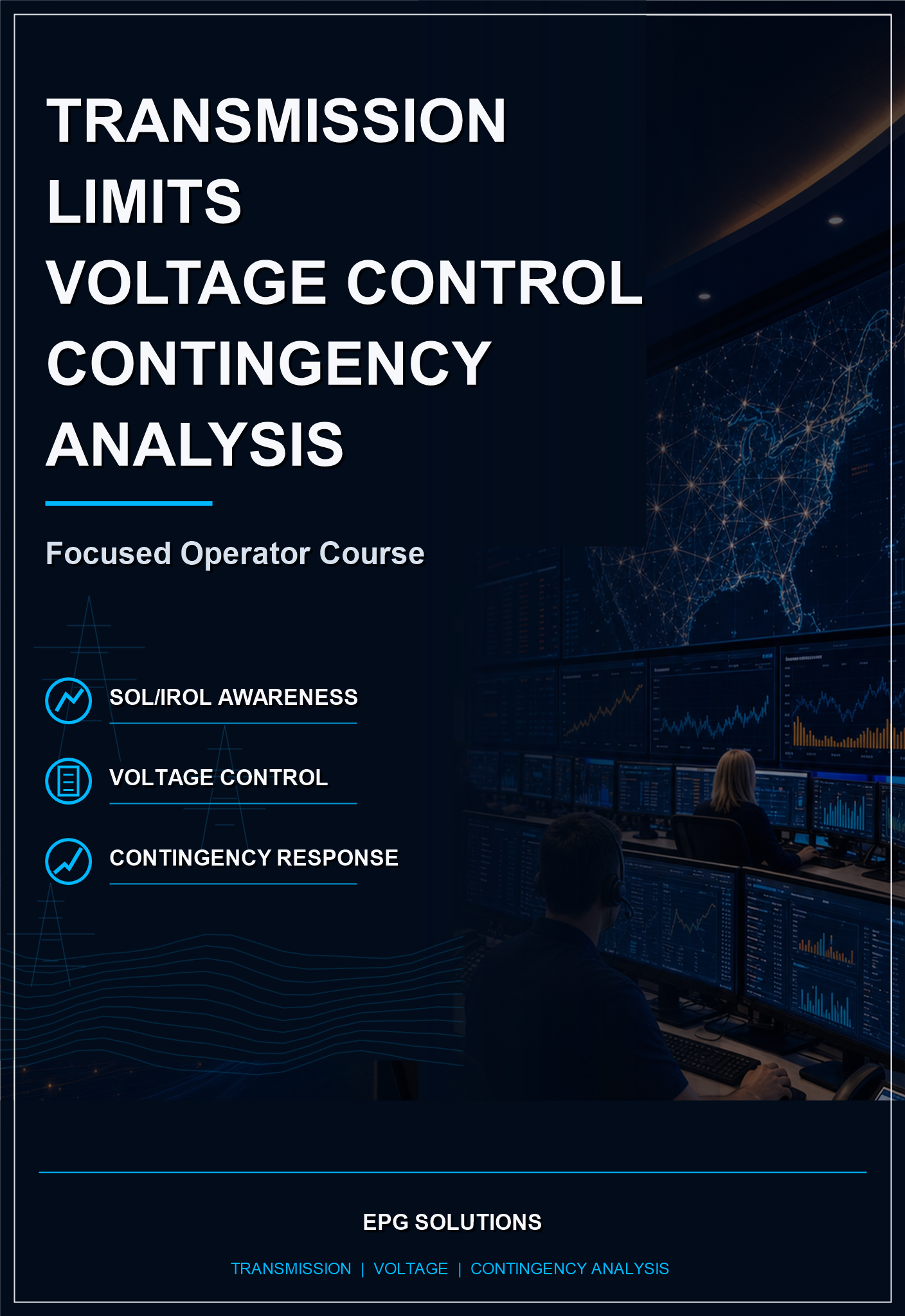 Transmission Limits, Voltage Control, and Contingency Analysis Course course cover